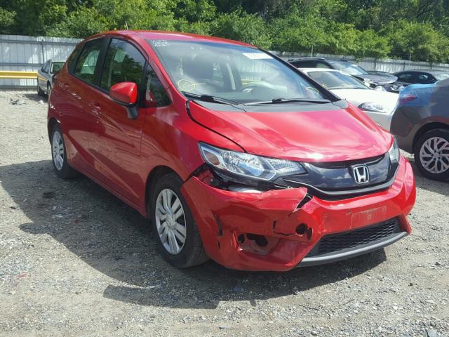 3HGGK5G5XFM753808 - 2015 HONDA FIT LX RED photo 1