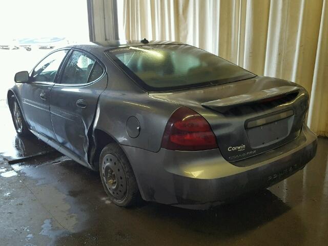 2G2WP522X51213197 - 2005 PONTIAC GRAND PRIX GRAY photo 3
