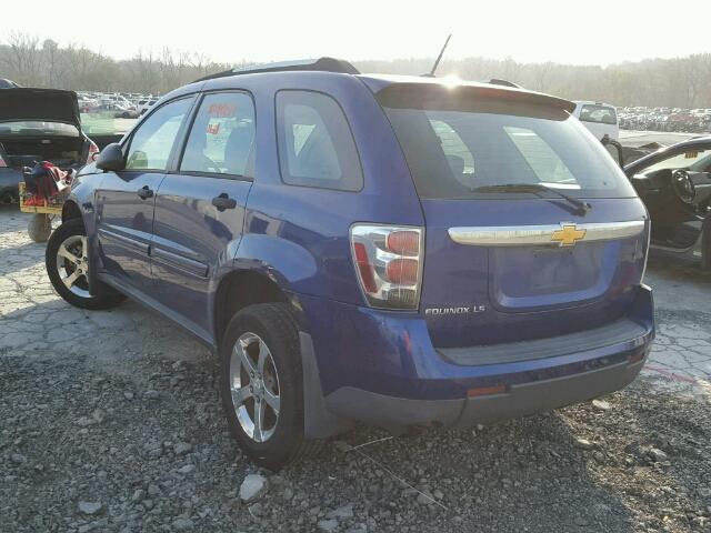 2CNDL13F076002679 - 2007 CHEVROLET EQUINOX LS BLUE photo 3