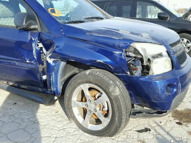 2CNDL13F076002679 - 2007 CHEVROLET EQUINOX LS BLUE photo 9