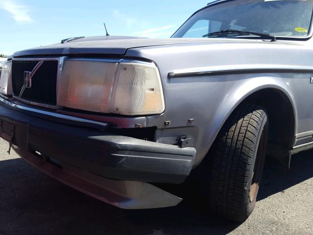 YV1AA8851L1865648 - 1990 VOLVO 240 BASE GRAY photo 9