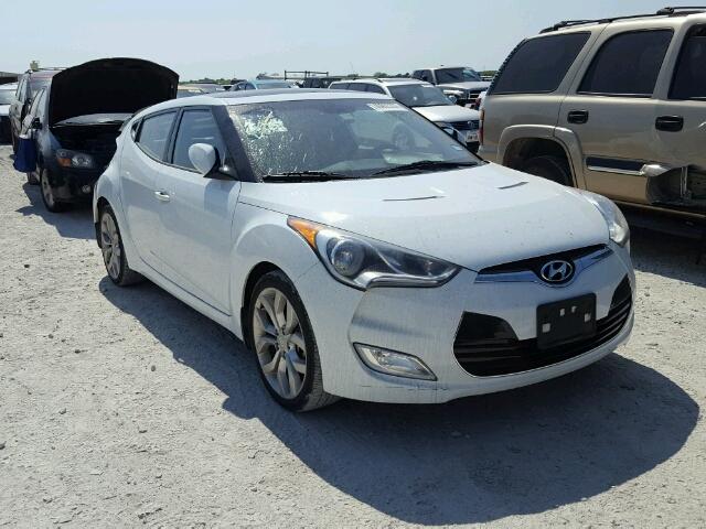 KMHTC6AD8DU108384 - 2013 HYUNDAI VELOSTER B WHITE photo 1