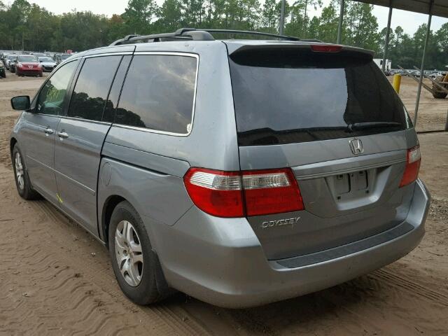 5FNRL38656B049682 - 2006 HONDA ODYSSEY EX BLUE photo 3