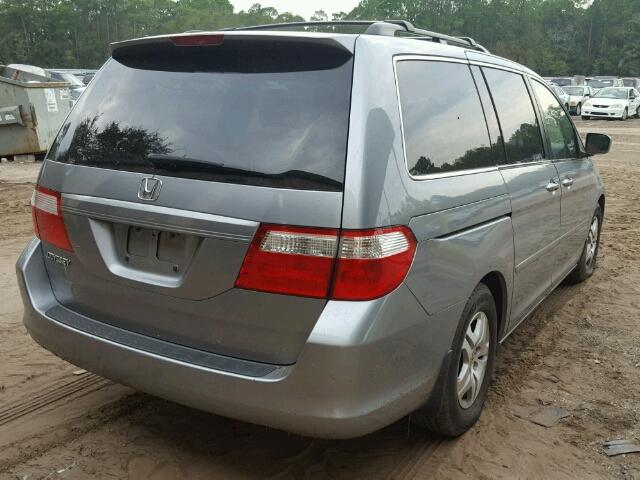 5FNRL38656B049682 - 2006 HONDA ODYSSEY EX BLUE photo 4