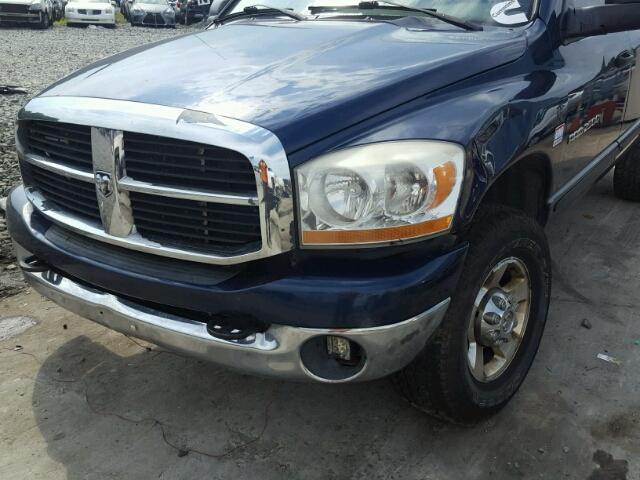 3D7KS28C76G116352 - 2006 DODGE RAM 2500 S BLUE photo 9
