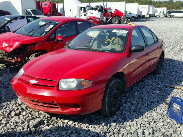 1G1JC52F047210792 - 2004 CHEVROLET CAVALIER RED photo 2