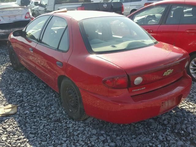 1G1JC52F047210792 - 2004 CHEVROLET CAVALIER RED photo 3