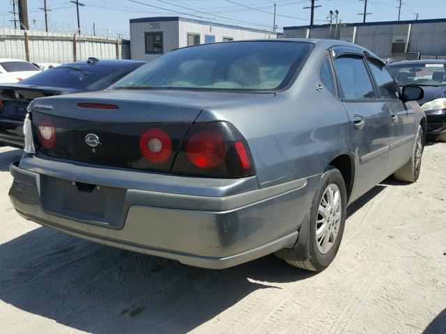 2G1WF52E259239280 - 2005 CHEVROLET IMPALA GRAY photo 4