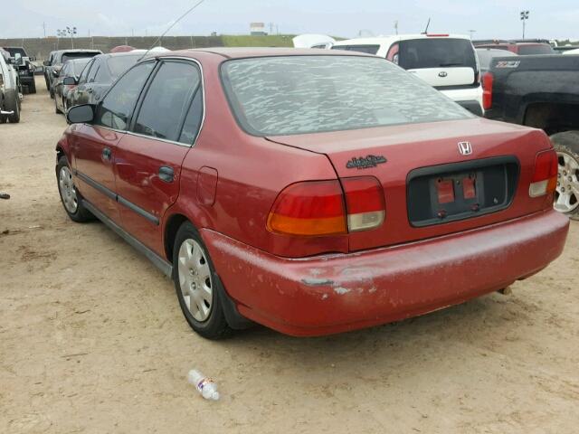 1HGEJ6675WL005567 - 1998 HONDA CIVIC BURGUNDY photo 3