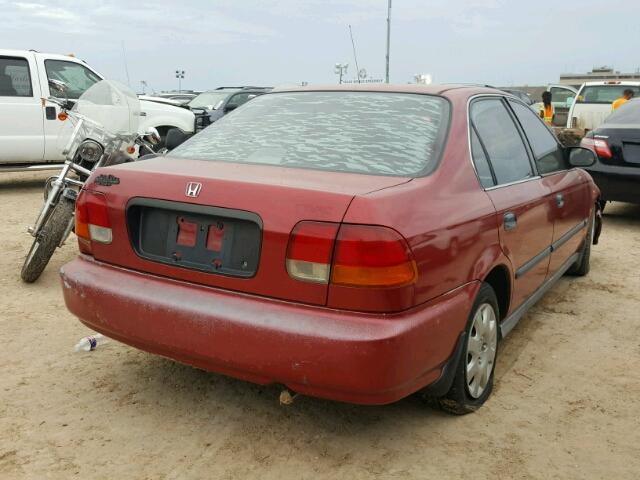 1HGEJ6675WL005567 - 1998 HONDA CIVIC BURGUNDY photo 4