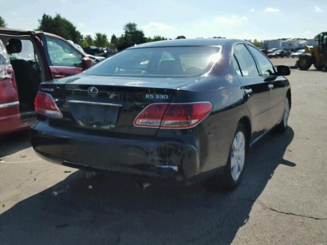 JTHBA30G955137046 - 2005 LEXUS ES BLACK photo 4