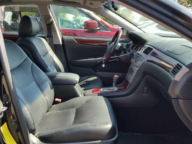 JTHBA30G955137046 - 2005 LEXUS ES BLACK photo 5