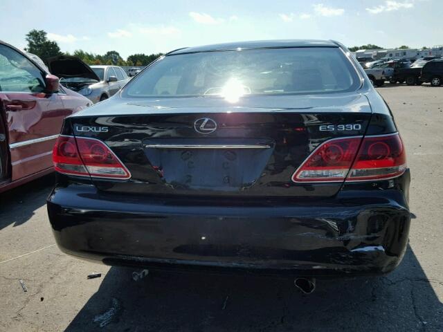 JTHBA30G955137046 - 2005 LEXUS ES BLACK photo 9