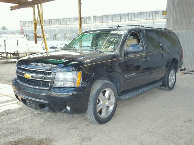 1GNUCJE02AR165852 - 2010 CHEVROLET SUBURBAN C BLACK photo 2