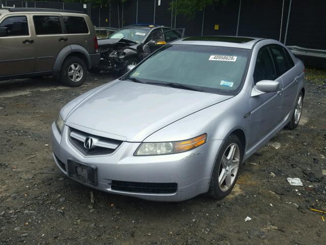 19UUA66245A020281 - 2005 ACURA TL SILVER photo 2