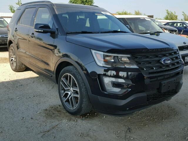 1FM5K8GT2GGC71363 - 2016 FORD EXPLORER S Սև լուսանկար 1