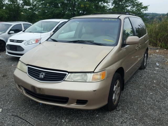 2HKRL186X1H610408 - 2001 HONDA ODYSSEY EX BEIGE photo 2