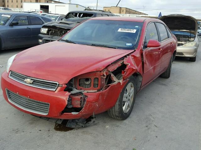 2G1WB58K389262855 - 2008 CHEVROLET IMPALA LS RED photo 2