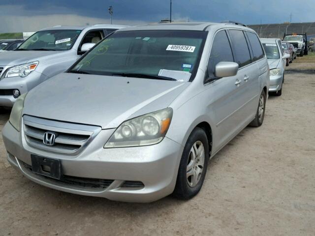 5FNRL38697B081696 - 2007 HONDA ODYSSEY SILVER photo 2