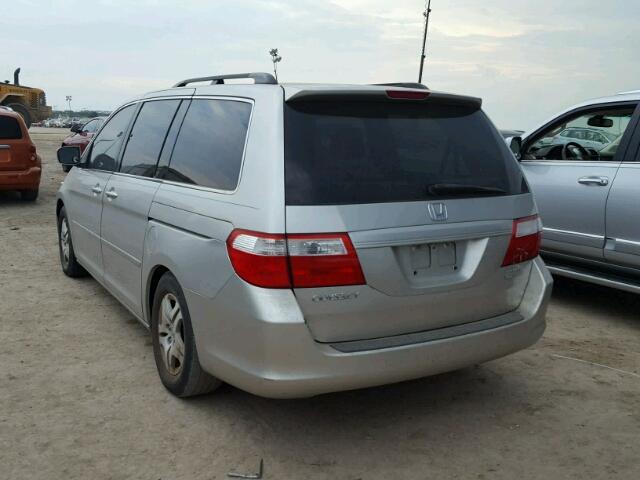 5FNRL38697B081696 - 2007 HONDA ODYSSEY SILVER photo 3