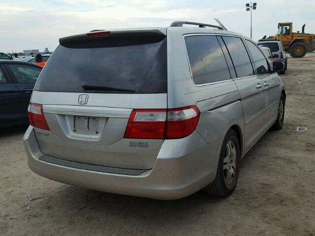 5FNRL38697B081696 - 2007 HONDA ODYSSEY SILVER photo 4