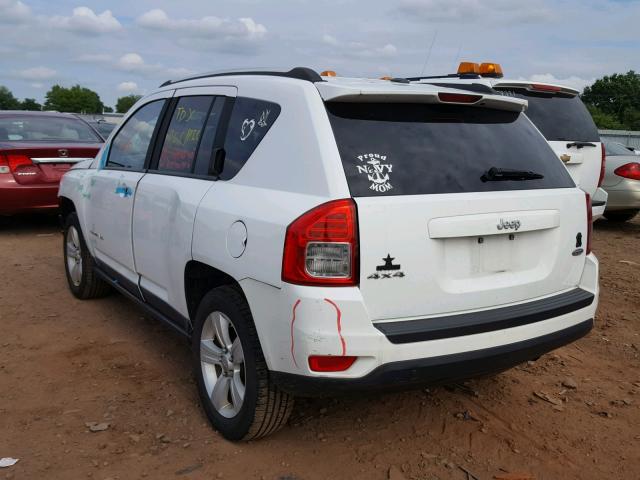 1J4NF1FB8BD281084 - 2011 JEEP COMPASS SP WHITE photo 3