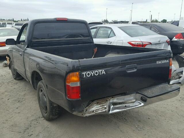 4TANL42N6YZ584551 - 2000 TOYOTA TACOMA BLACK photo 3