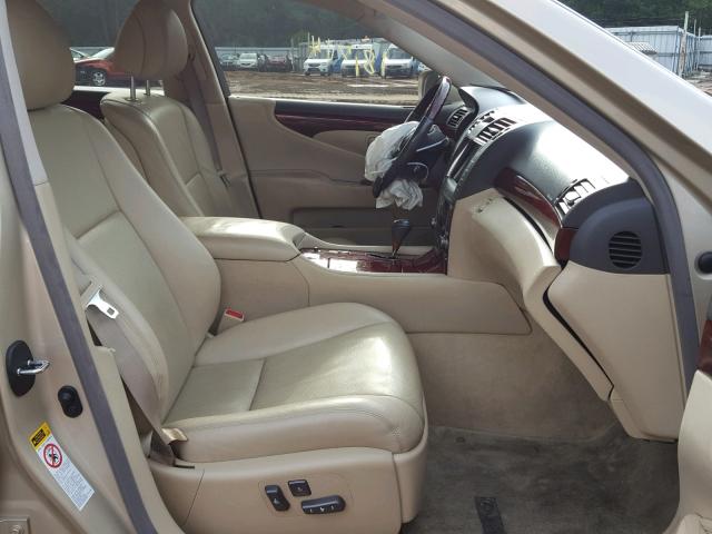 JTHBL46F175019199 - 2007 LEXUS LS 460 GOLD photo 5