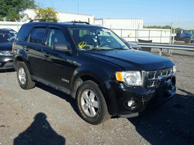 1FMCU03168KE80806 - 2008 FORD ESCAPE XLT BLACK photo 1