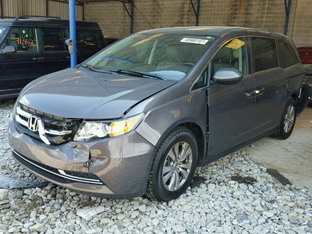 5FNRL5H45FB118249 - 2015 HONDA ODYSSEY GRAY photo 2