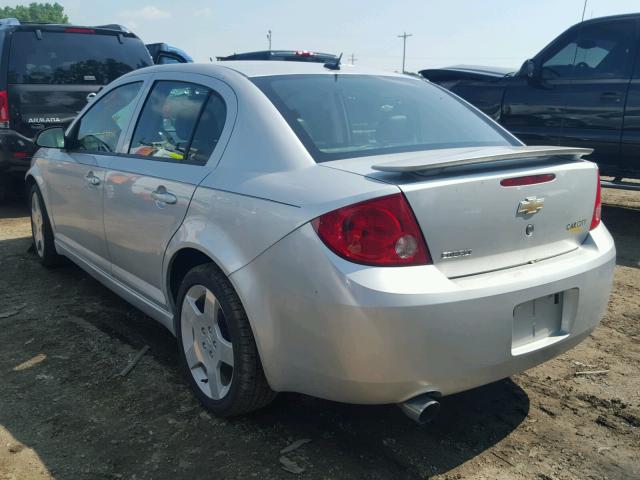 1G1AF5F55A7120137 - 2010 CHEVROLET COBALT 2LT SILVER photo 3