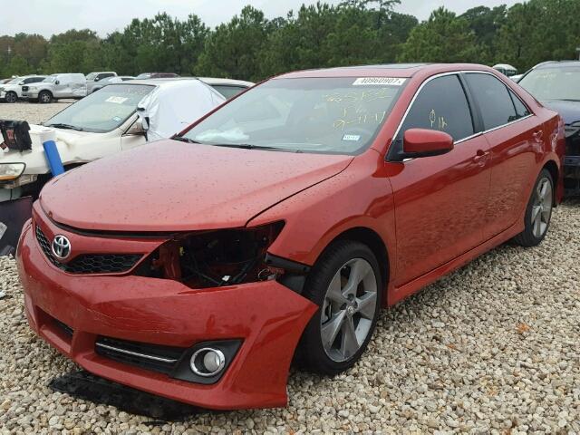 4T1BF1FK9CU609263 - 2012 TOYOTA CAMRY BASE RED photo 2