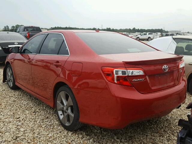 4T1BF1FK9CU609263 - 2012 TOYOTA CAMRY BASE RED photo 3