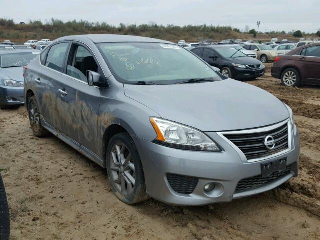 3N1AB7APXEY262112 - 2014 NISSAN SENTRA S SILVER photo 1