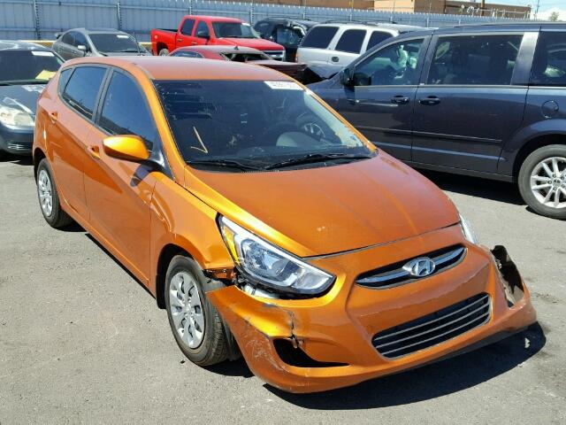 KMHCT5AE2FU221267 - 2015 HYUNDAI ACCENT GS ORANGE photo 1