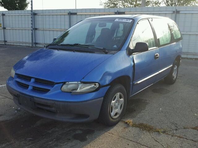 2B4FP25B8YR505746 - 2000 DODGE CARAVAN BLUE photo 2