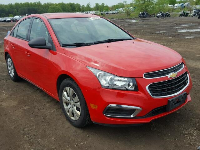 1G1P15SH2F7259481 - 2015 CHEVROLET CRUZE L RED photo 1