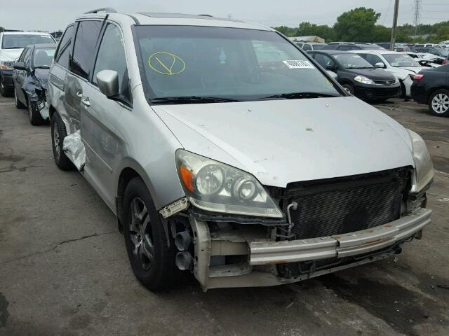 5FNRL38726B026143 - 2006 HONDA ODYSSEY EX SILVER photo 1