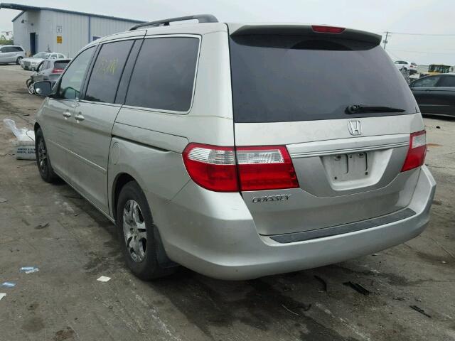 5FNRL38726B026143 - 2006 HONDA ODYSSEY EX SILVER photo 3