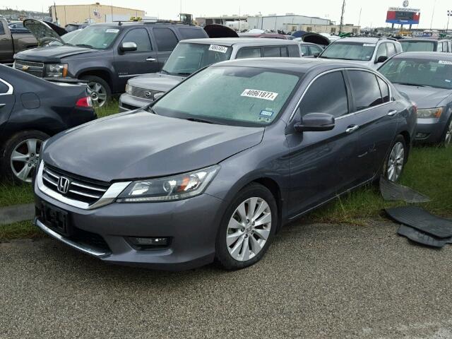 1HGCR2F83FA032036 - 2015 HONDA ACCORD EXL GRAY photo 2