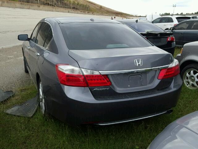 1HGCR2F83FA032036 - 2015 HONDA ACCORD EXL GRAY photo 3