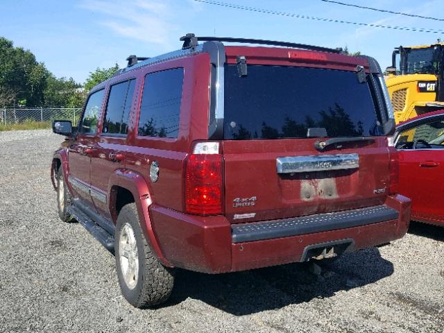 1J8HG58T39C505786 - 2009 JEEP COMMANDER RED photo 3