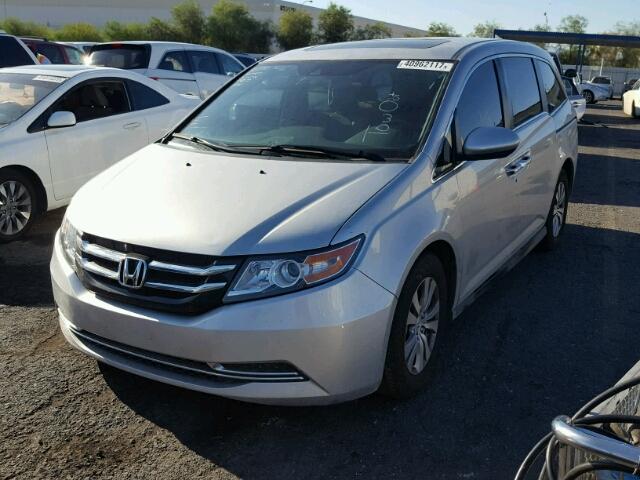 5FNRL5H61EB063024 - 2014 HONDA ODYSSEY SILVER photo 2