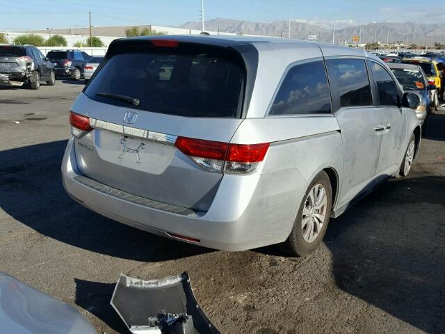 5FNRL5H61EB063024 - 2014 HONDA ODYSSEY SILVER photo 4