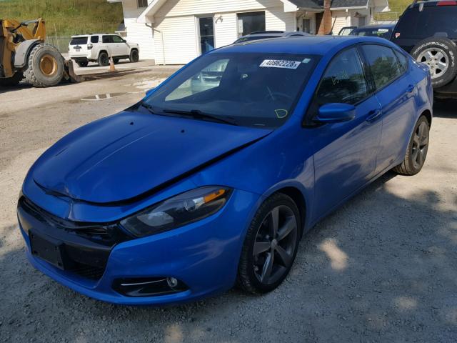 1C3CDFEB7FD223379 - 2015 DODGE DART GT BLUE photo 2