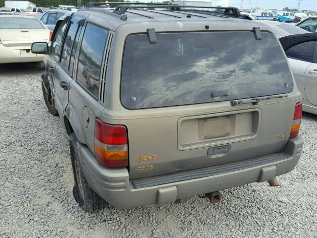 1J4GZ78Y8VC546875 - 1997 JEEP GRAND CHER TAN photo 3