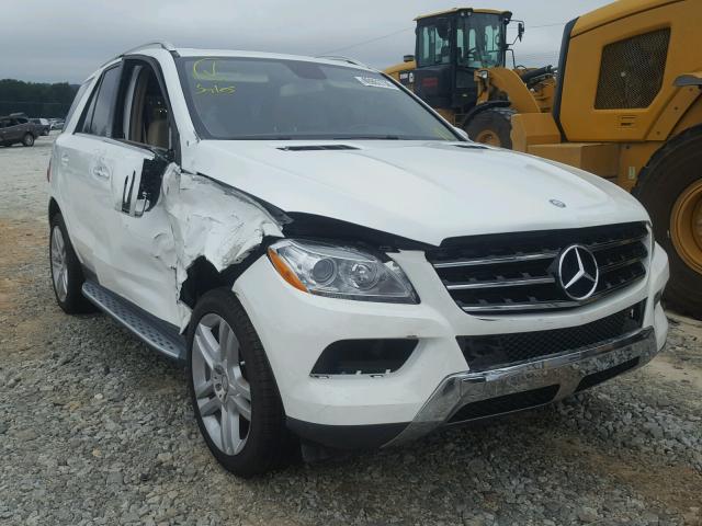 4JGDA5JB0FA495312 - 2015 MERCEDES-BENZ ML 350 WHITE photo 1