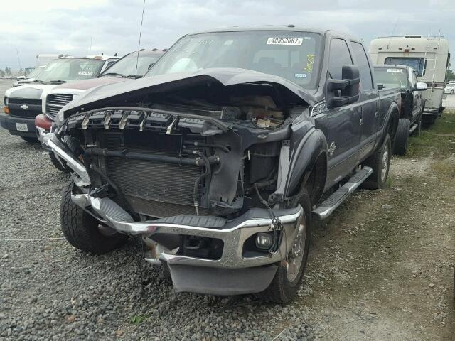 1FT7W2BT3BEA98379 - 2011 FORD F250 SUPER GRAY photo 2