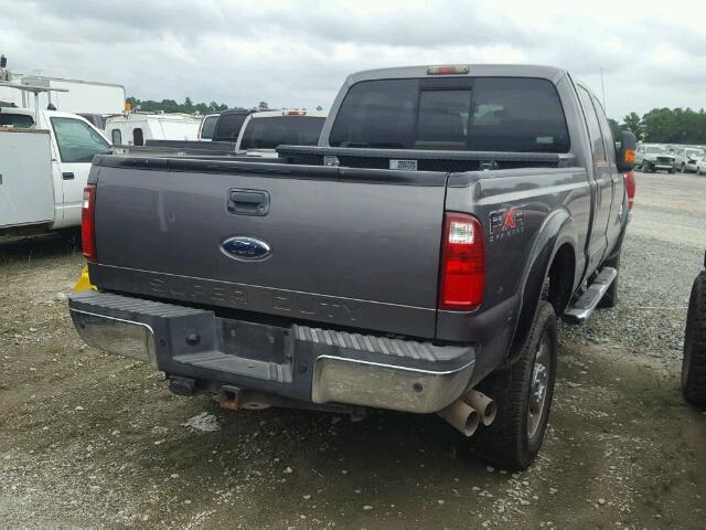 1FT7W2BT3BEA98379 - 2011 FORD F250 SUPER GRAY photo 4