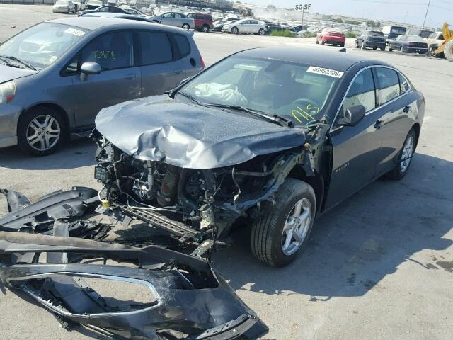 1G1ZB5ST4HF239817 - 2017 CHEVROLET MALIBU LS ნაცრისფერი ფოტო 2
